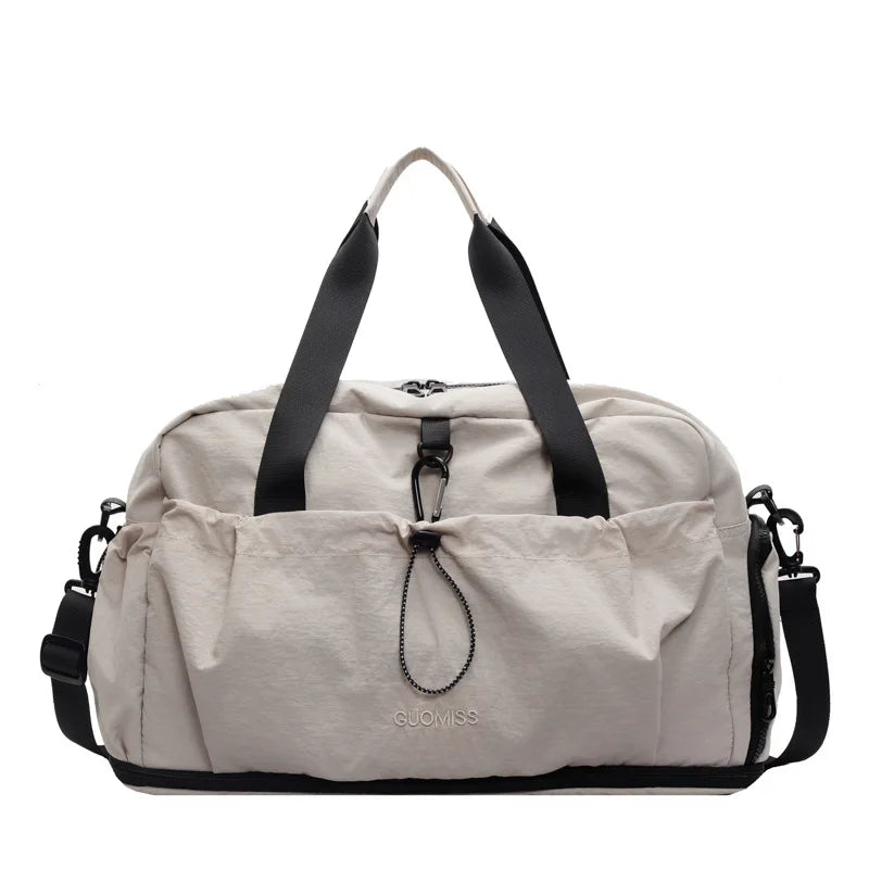 Large-capacity short-distance travel bag, lightweight, fashionable and versatile sports bag, dry and wet separation travel bag