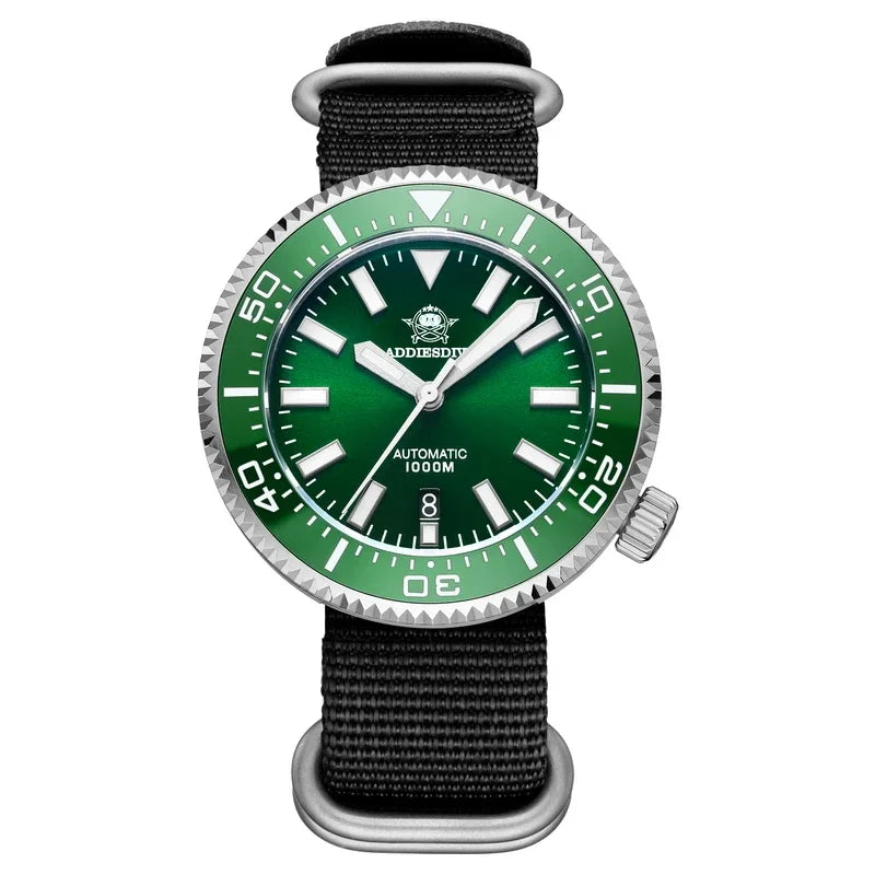 ADDIESDIVE MY-H6 1000m Men's Diving Watch Sapphire Glass Automatic Mechanical Wristwatch Super Luminous Calendar Luxury Watches