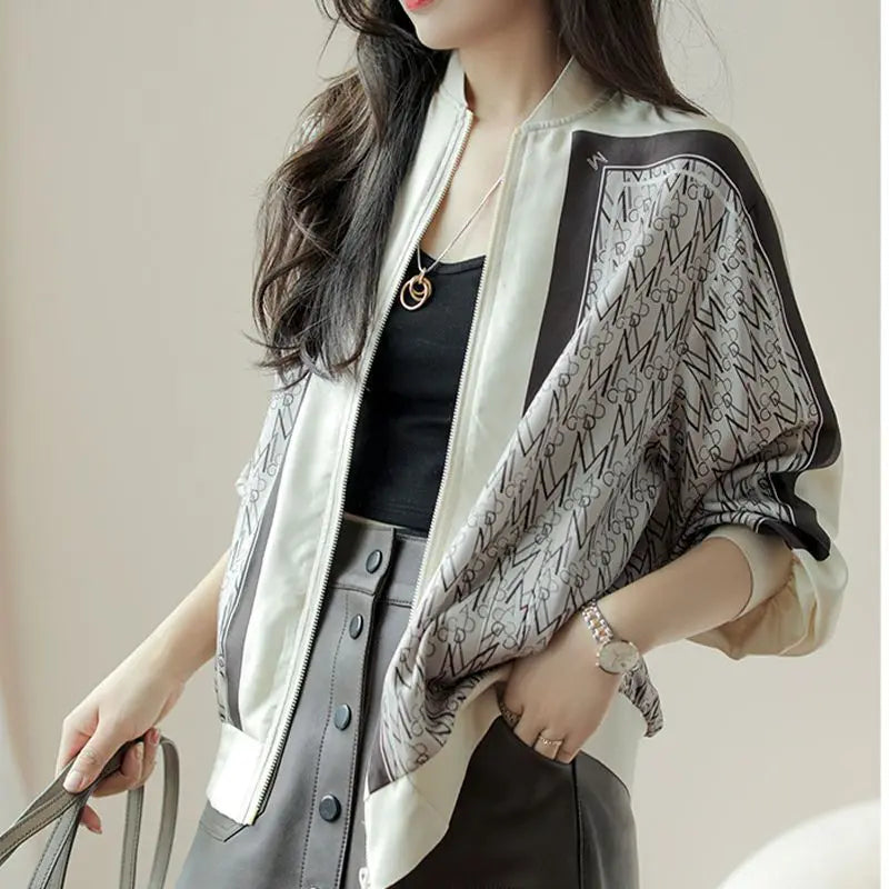 New Sunscreen Shirt with Spring and Autumn French Chic Casual Korean Loose Top