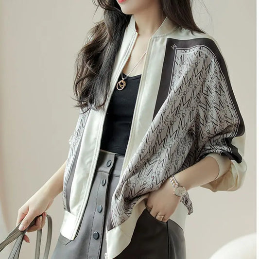 New Sunscreen Shirt with Spring and Autumn French Chic Casual Korean Loose Top