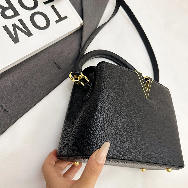 Classic and Popular Tote Bags for Women, Leather Messenger Handbag, Elegant Crossbody Bag From Luxury Brand