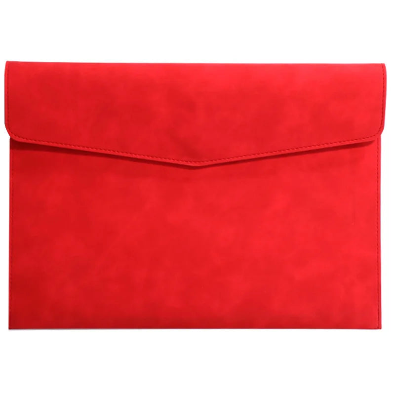 Contract Bill File Bag Professional File Folder Fashion Briefcase Data Package Document Organiser A4 Leather File Folder