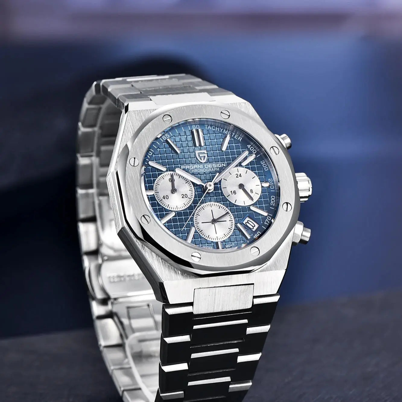 PAGANI DESIGN PD1707 Men's Quartz Wristwatch Business Casual Luxury Watches Sapphire Waterproof Stainless Steel Watch for men