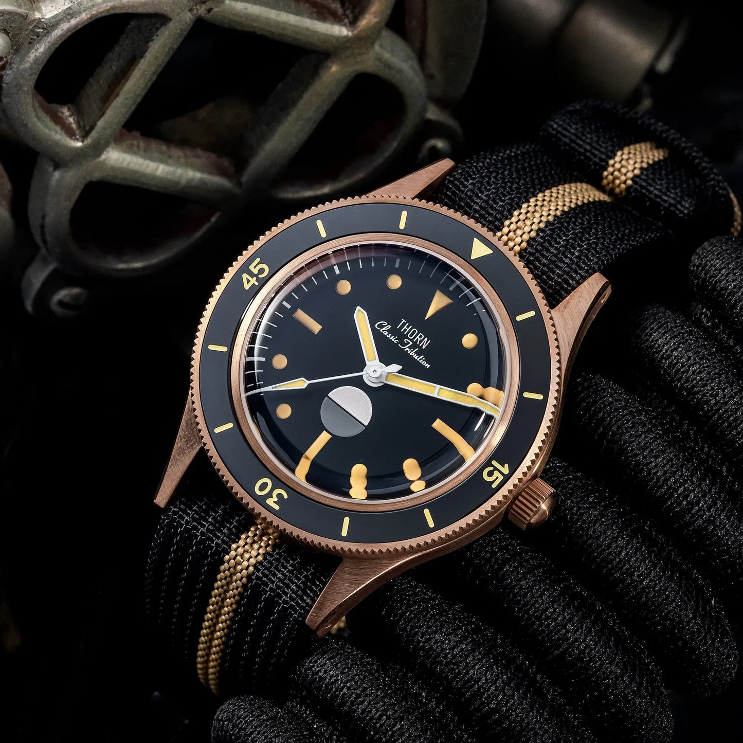 THORN 50 Fathom Watch CUSN8 Tin Bronze Non-radiation NH35 Automatic Mechanical Movement Sapphire Crystal 200M 40MM Diving Watch