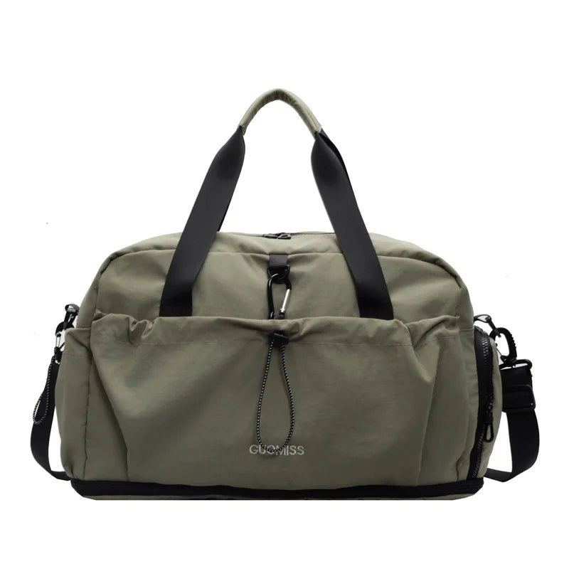 Large-capacity short-distance travel bag, lightweight, fashionable and versatile sports bag, dry and wet separation travel bag