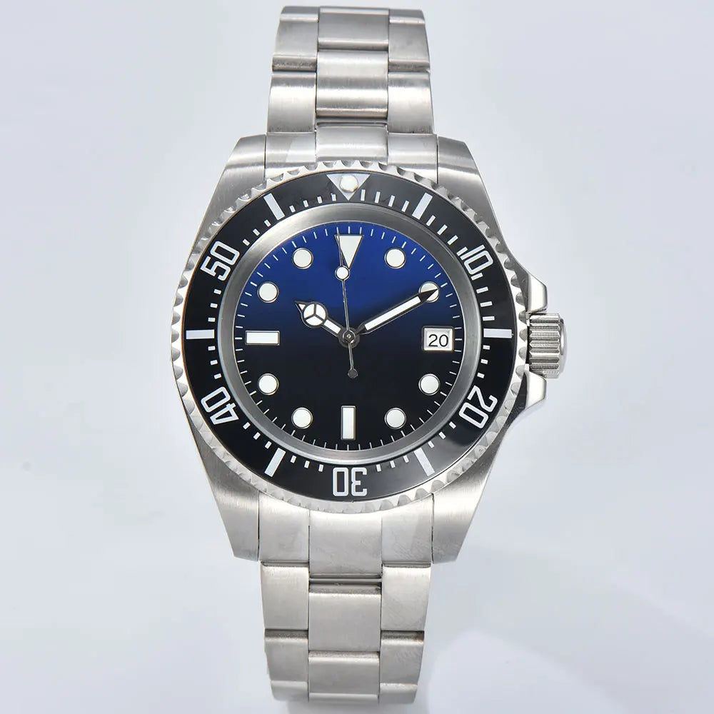 WATCH 44mm Watch Men's Deep Sea Mechanical Watch Waterproof Business NH Series 35 movement Waterproof 10Bar sapphire glass date