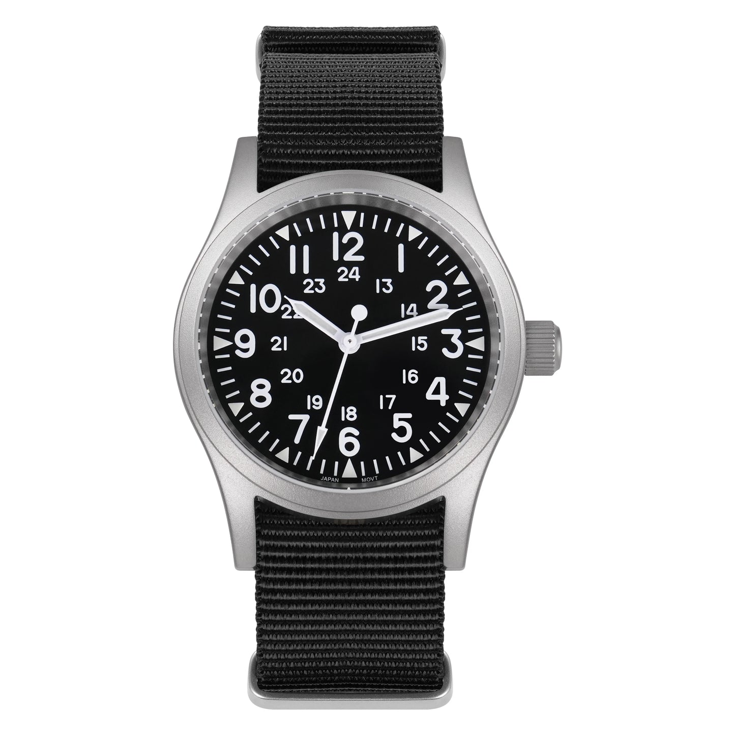 Militado ML05 38mm Vintage Watch VH31 Quartz Movement Field Watches Domed Sapphire Crystal With High Clear AR Coating Wristwatch