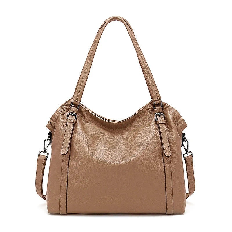 Zency Fashion Women Shoulder Bag 100% Genuine Leather Handbag Hobo Bag Charm Ladies Long Belt Crossbody Shopper Purse 2024 New