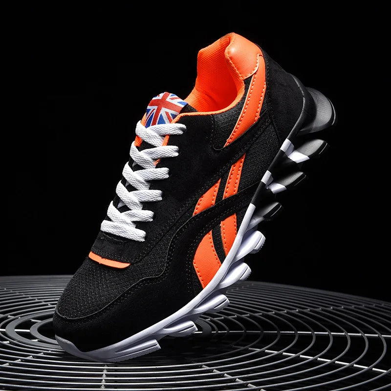 Men Sports Running Shoes Marathon Air Cushion Breathable Lightweight Mens Outdoor Hiking Athletic Nonskid Blade Sneakers Jogging