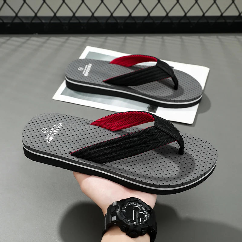 New Sandals Shoes Men Summer Men Flip Flops High Quality Beach Sandals Anti-slip Zapatos Hombre Casual Shoes 2025 Man Slippers