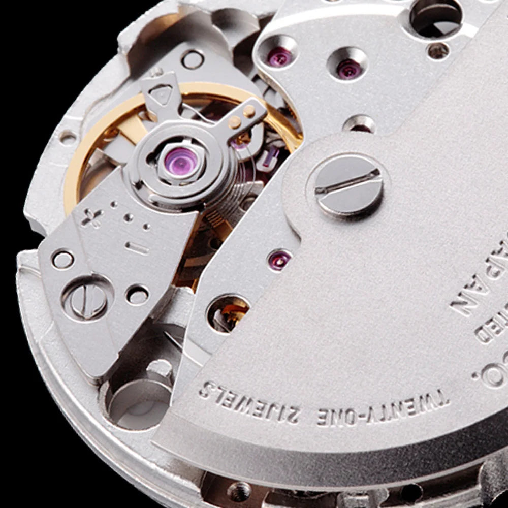 CADISEN Automatic Mechanical Watch Man Meteorite Dial Business Casual Waterproof Watch MIYOTA 316L Stainless Steel Men's Watch
