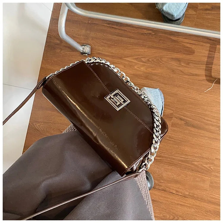 Women's Handbag Crossbody Messenger Elegant Classic Leather By Famous Designer Luxury Brand For Fashion Ladies