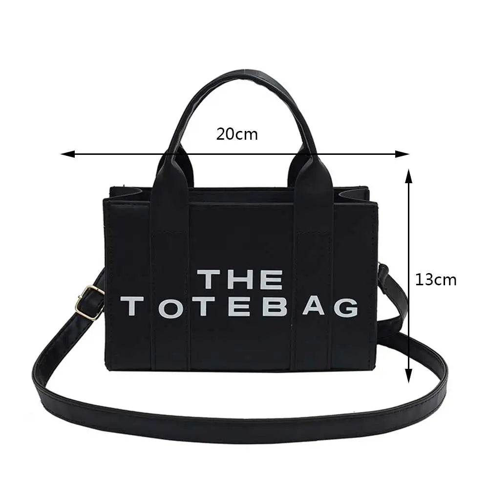 Patent Leather Shoulder Bag Fashion Letter Ladies Tote Bags Casual Adjustable Strap Simple Shiny Portable for Weekend Vacation