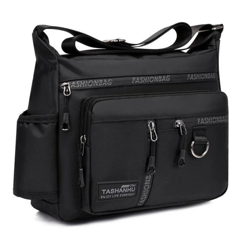 2025 New Men Bag Large-capacity Leisure Messenger Bag Waterproof Shoulder Bag Business Travel Bag Men
