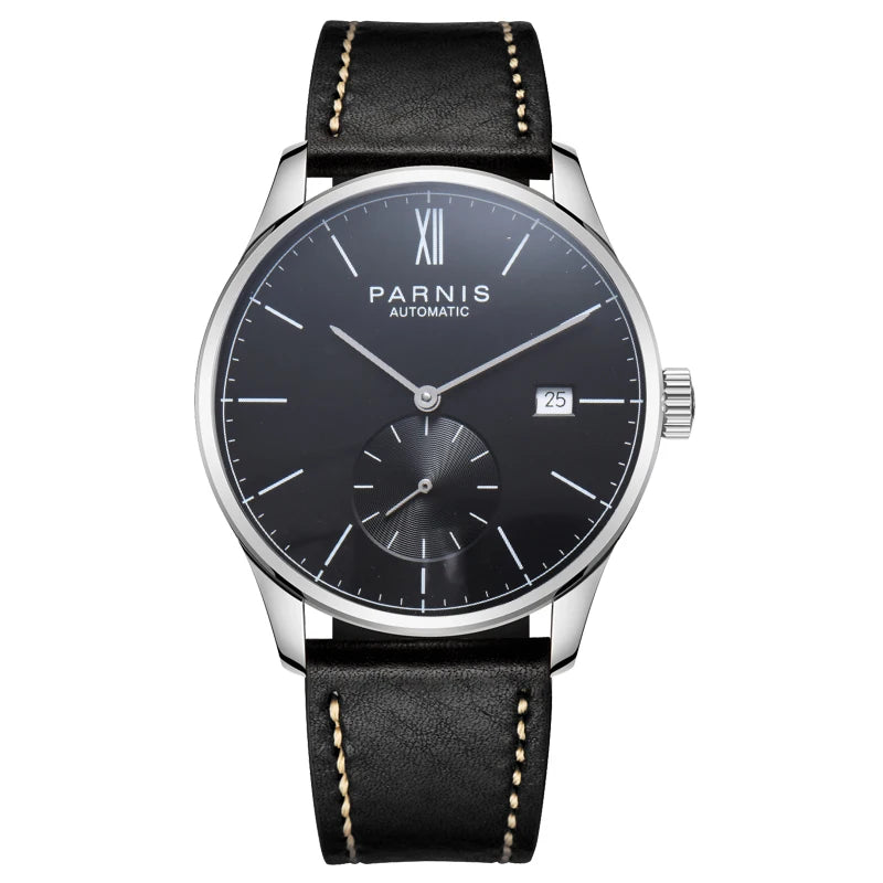 Parnis Mechanical Watches Minimalist Watch for Men Wristwatch Luxury Waterproof Automatic hombre Relogio Masculino Calendar 2025