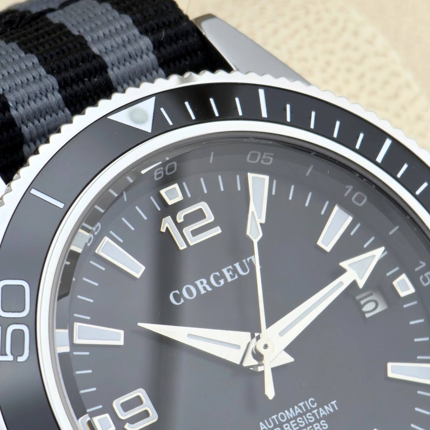 Luxury Corgeut Men's Watch 41mm Ceramic Bezel Waterproof 100m Sapphire Mechanical Diver Military NH35 8215 Automatic RELOJ