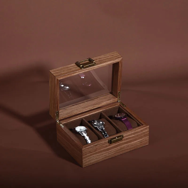 Walnut wood more than receive a case wrist watches collection box display transparent display boxes, watches boxes