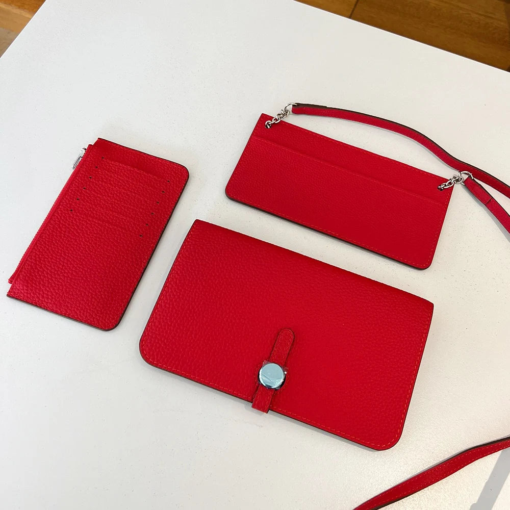 Luxury Design Women Crossbody Bag Custom Name Phone Wallet Handbag Arab Personalize Letters Genuine Leather Female Clutch Bag