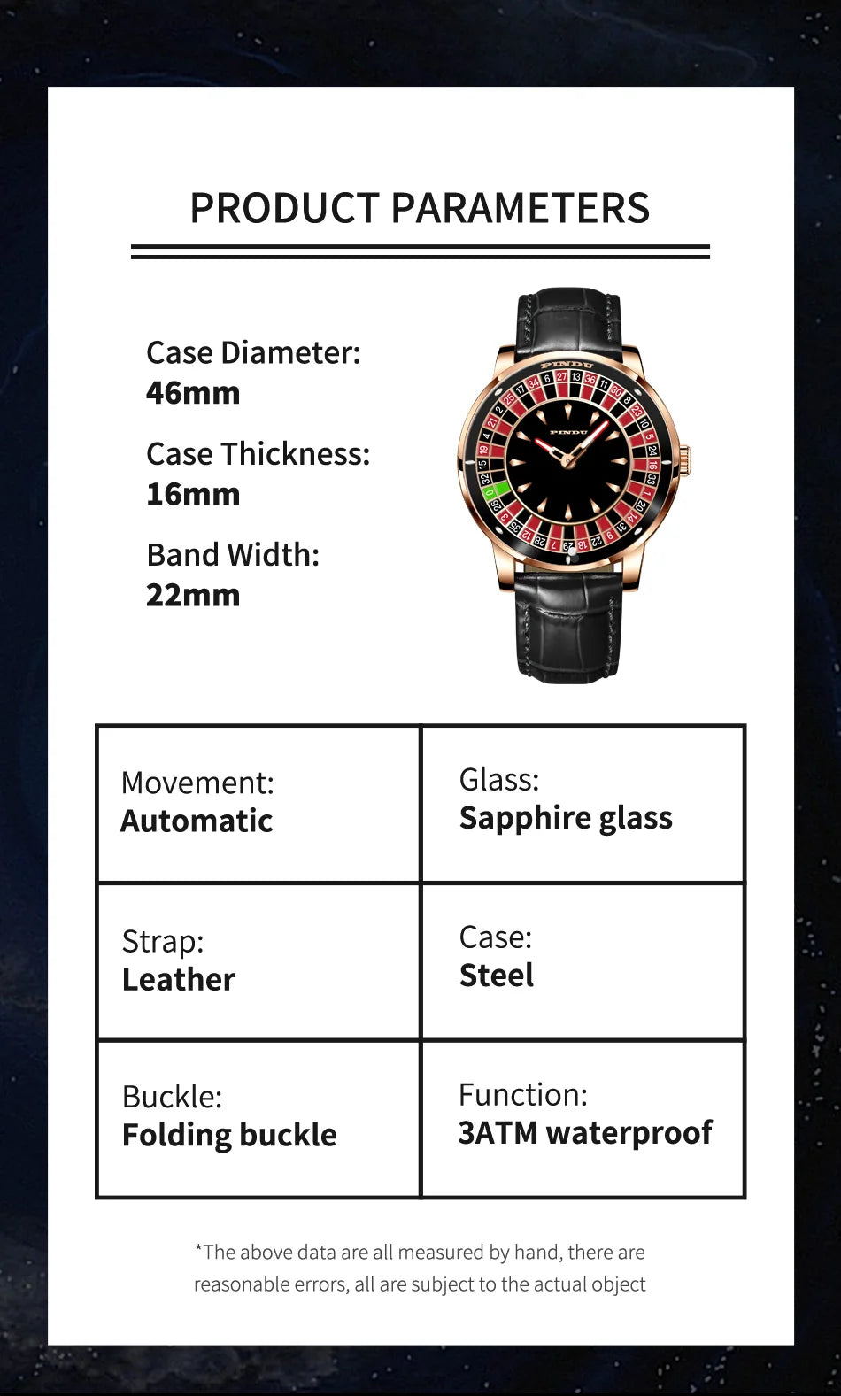 2024 Jacb PINDU Design Men's Top Luxury Mechanical Leather Watch Mesh Strap Fashion Men's Waterproof Montre Homme+ Beautiful Box