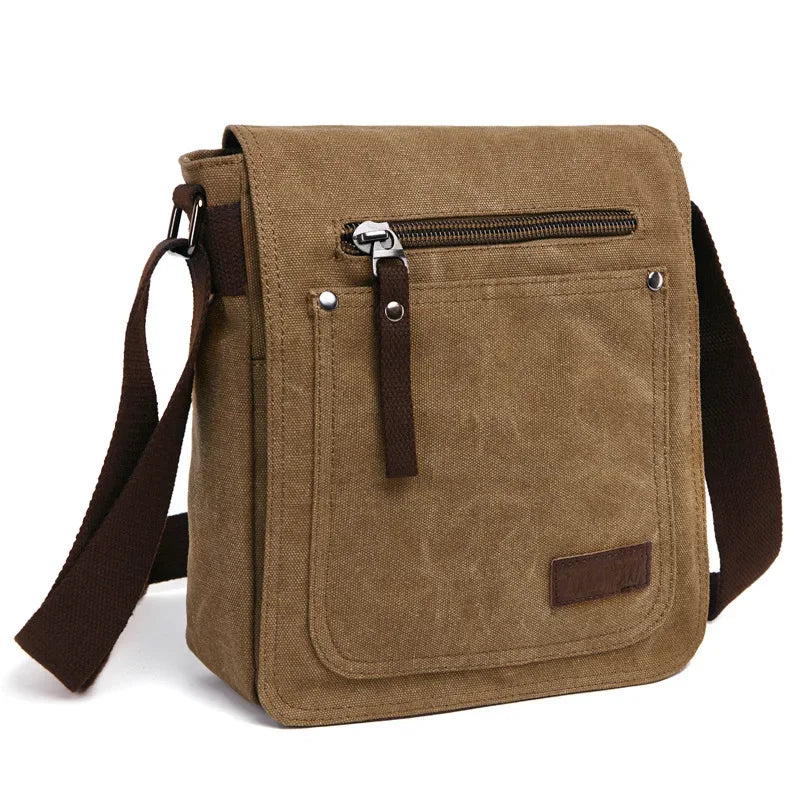 New Casual Fashion Canvas Satchel Single Shoulder Messenger Bag Unisex Crossbody Bag Male Bolsa
