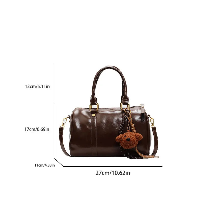 High-end feel small baggages for women, unique design, versatile hand-held Boston bag, pillow bag