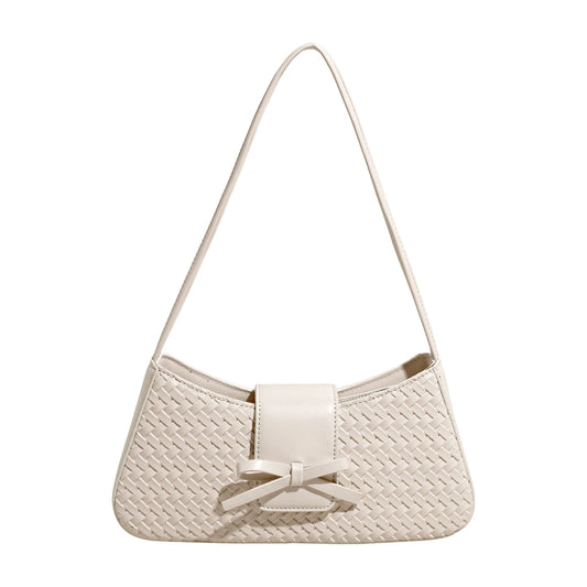 Women handbags. Retro bag women's large capacity 2025 new summer Joker leisure niche design weaving one-shoulder underarm bag