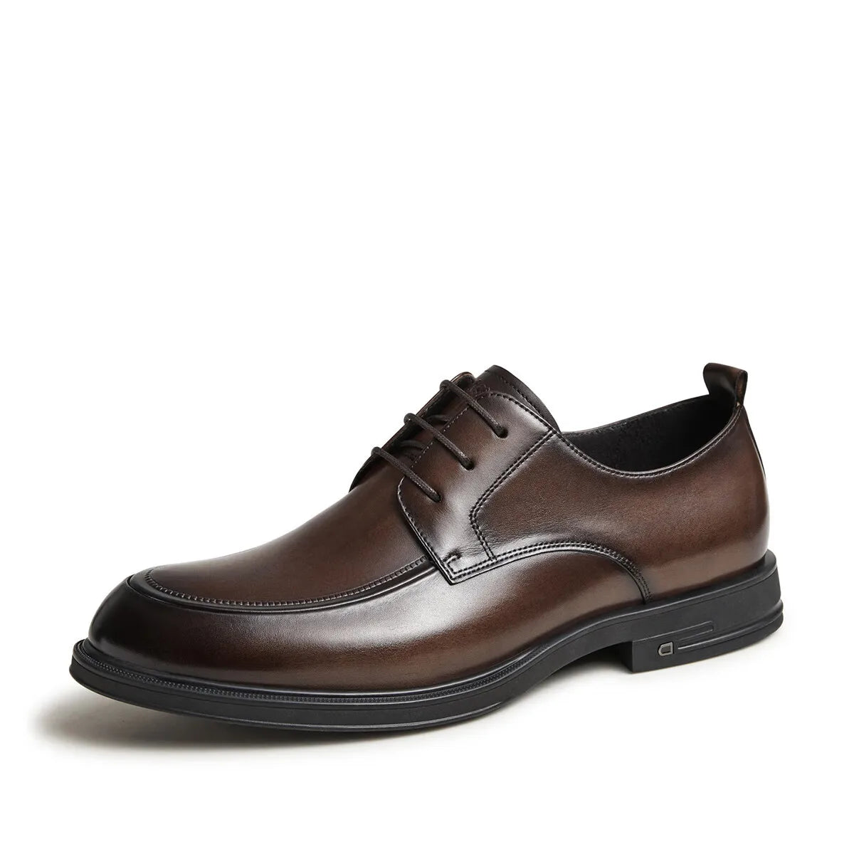 GOLDEN CAMEL Men's Dress Shoes Embossed Soft Sole Business Wedding Formal Leather Shoes for Men Fashion Retro Shiny Shoes 2025