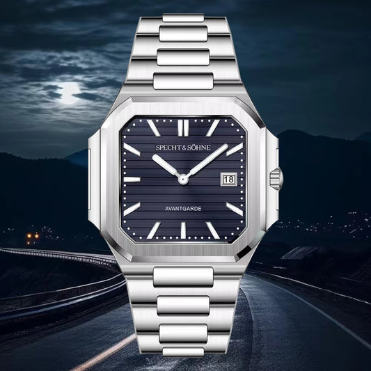 2025 New Fashion Cubic Specht & Söhne Watches For Men Ultrathin Steel Sapphire Crystal Quartz Wristwatch Relogio Masculino