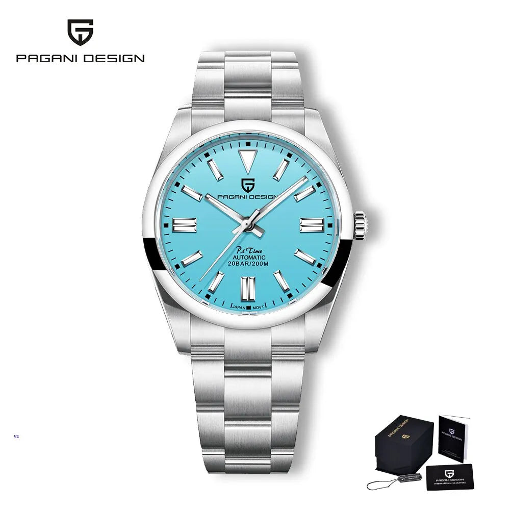 2024 PAGANI Design New 39mmMen's  Mechanical Watches NH35 Automatic Watch Sapphire Stainless Steel 20Bar Waterproof Reloj Hombre