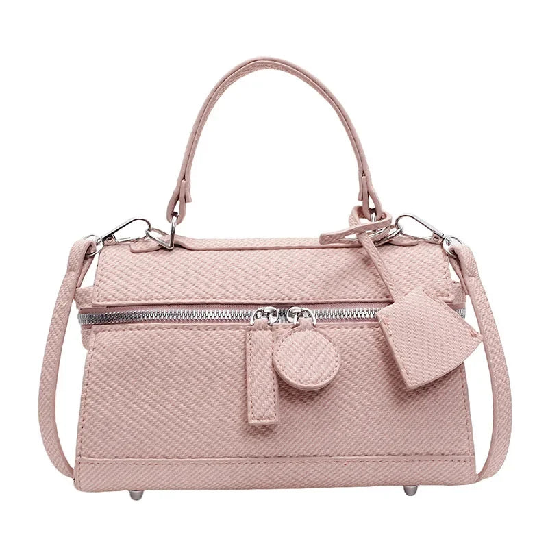 Women's Bag Fashion Commuter Hand Bag Spring Personality Single Shoulder Senior Crossbody Bag Small Square Bag