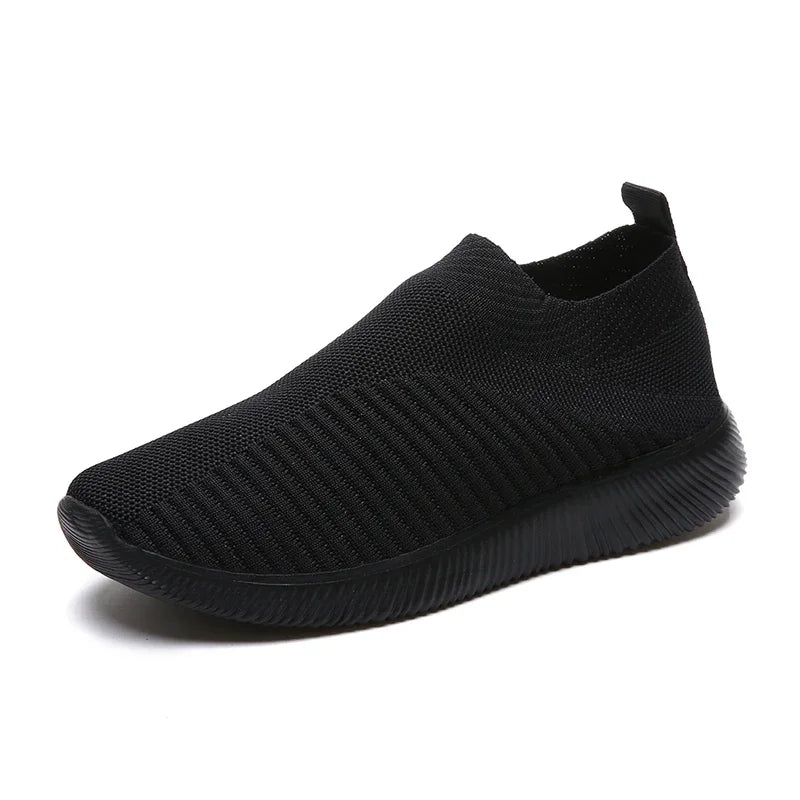 Women Seakers Plus Size 43 Breathable Mesh Platform Sneakers Women Slip on Soft Ladies Casual Shoes Woman Knit Sock Flats