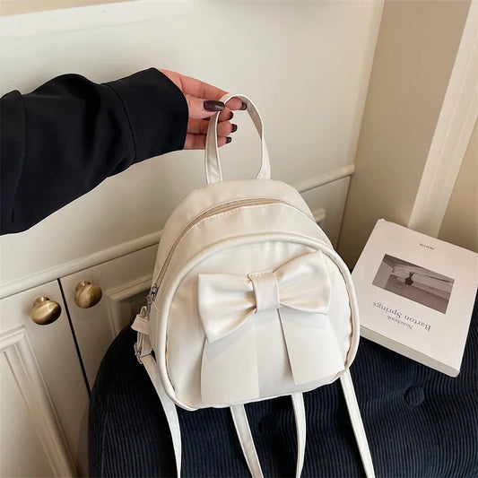 Textured Fashionable Bow Handbag Women's New Trendy Simple Underarm Shoulder Bag Large-capacity Commuter Women's Bag