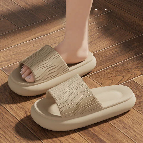 Eva Sweethearts Step On The Sense of Shit Slippers 2025 New Summer Home Wear Soft-soled Non-slip Shoes Simple Women's Slippers