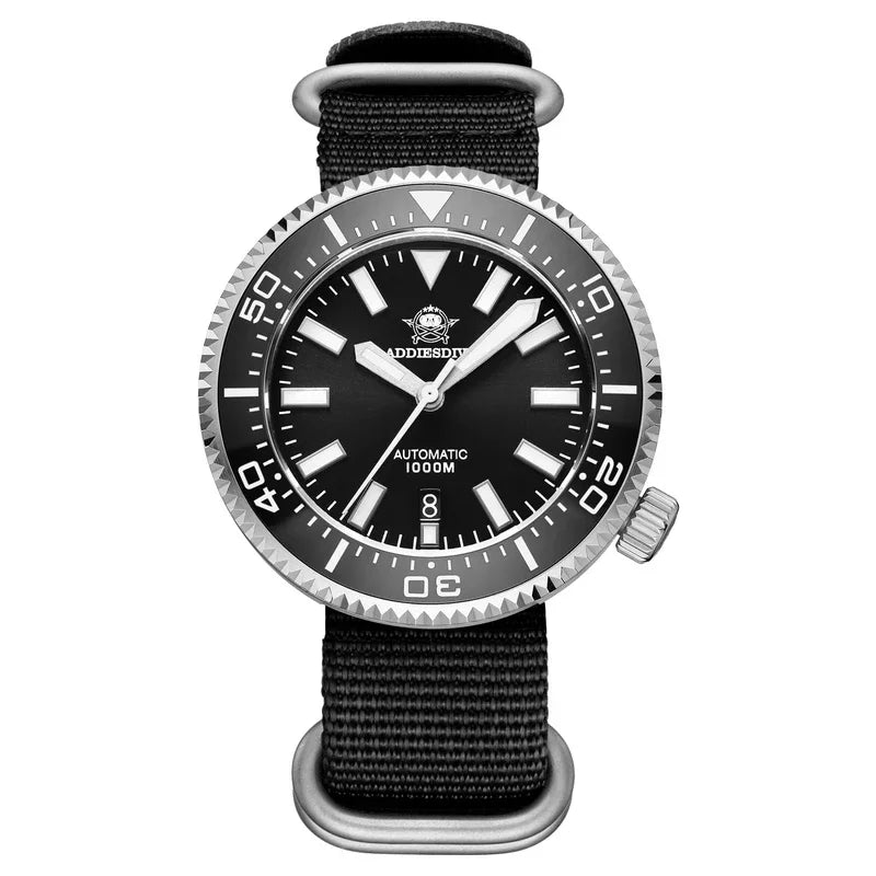 ADDIESDIVE MY-H6 1000m Men's Diving Watch Sapphire Glass Automatic Mechanical Wristwatch Super Luminous Calendar Luxury Watches
