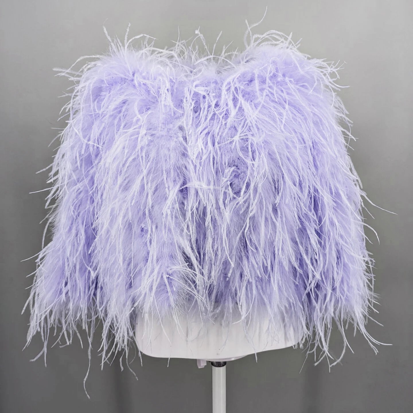 Luxurious Furry Ostrich Feather Jacket, Peach Fuzz Fashion, Wedding Party, Concert, Bride B230408, 2024
