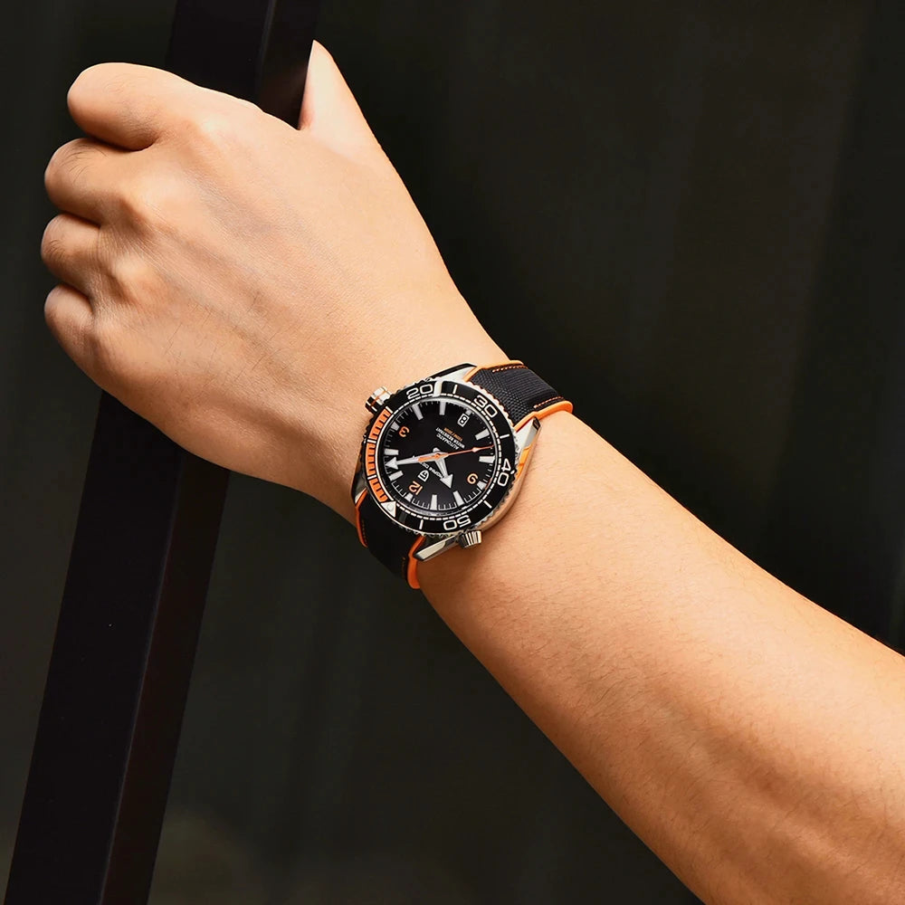 PAGANI DESIGN Classic Luxury Men Automatic Watch Sapphire Glass Mechanical Wristwatch Stainless Steel 100M Waterproof Watches