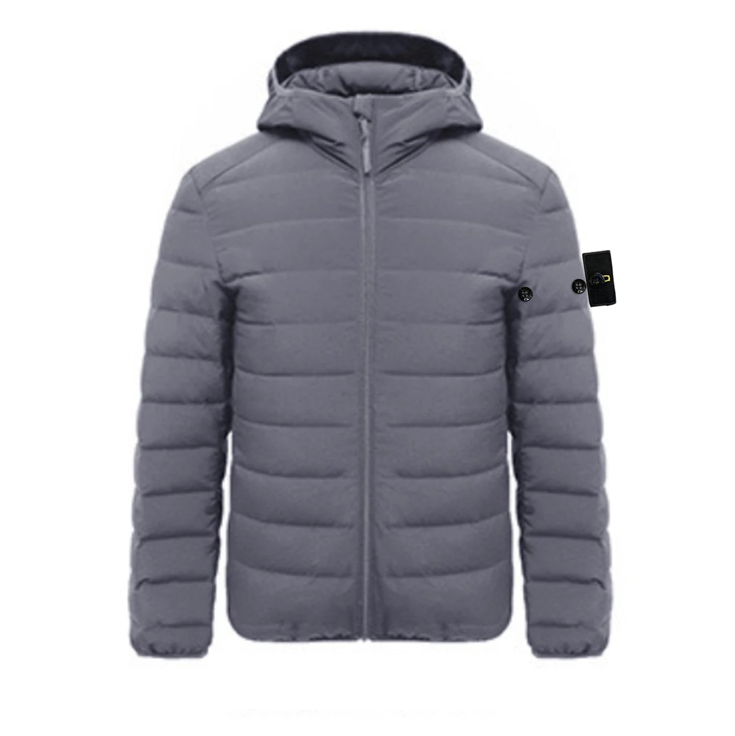 Compass Top Patch Italian Luxury Style  3 labels Men's 90% Duck Down Jacket Ultra Lightweight Hooded jackets Men Outerwear Coat