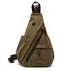 new men's canvas chest bag large capacity leisure men's bag Single Shoulder Messenger Bag multi functional back backpack