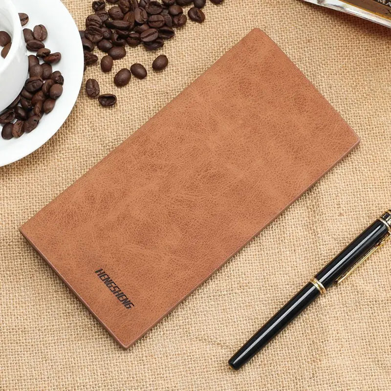 Carteira Men's Wallet Thin 0.5cm Slim Men's Purse Billeteras Para Hombre Soft Natural Leather Carteira Masculina Couro Business