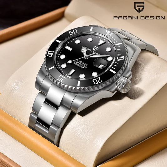 PAGANI DESIGN brand stainless steel calendar waterproof night light men's watchBusiness Automatic watch Machinery sapphire watch