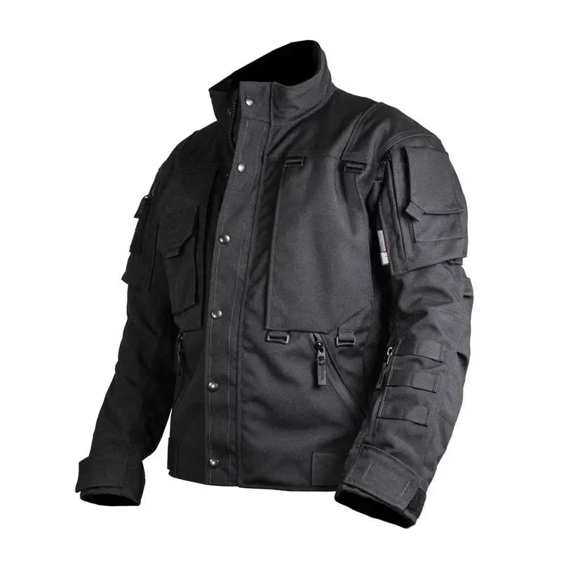 Tactical Men's Jacket Outdoor Sports Mountaineering Ski Warm Windproof Loose Coat Pocket Zipper Wear-resistant Jackets