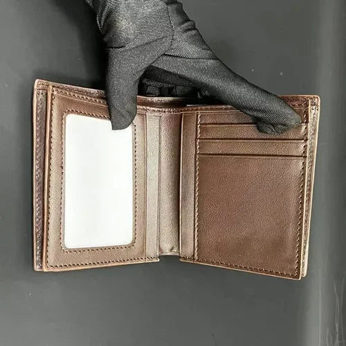 New Fashion Business Men's Alligator Wallets Crocodile Genuine Leather Short Organizer Wallet Boy Brand Luxury Card Holder Purse