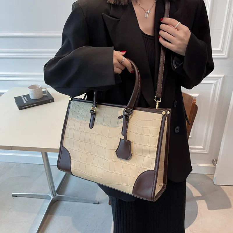 2025 Spacious Tote Bag for Women - Trendy Shoulder Purse, Casual Crossbody Bag, Adjustable Strap, Stylish Office Commute Handbag