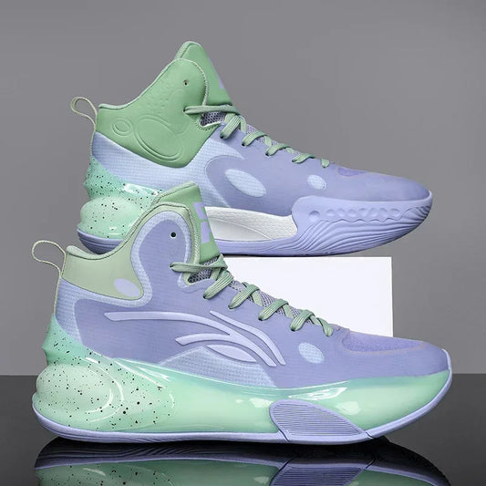 Good Quality Mens Basketball Sneakers Gym Non-slip Training High Top Breathable  Sports Shoes