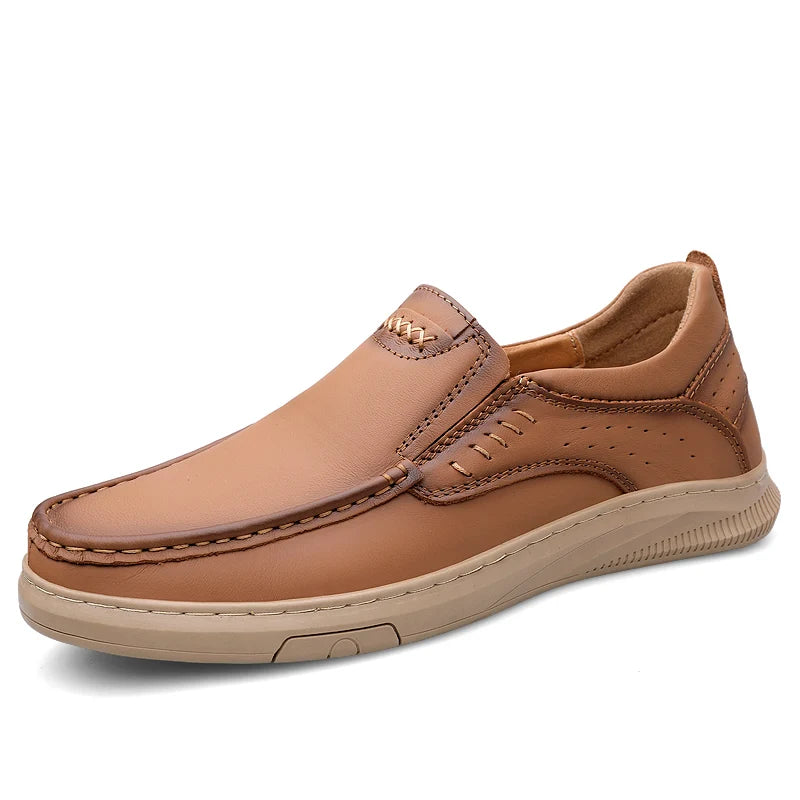 Men Loafers High Quality Leather Casual Shoes for Men Luxury driving Comfortable Soft Flats Sneakers Handmade Men Moccasins