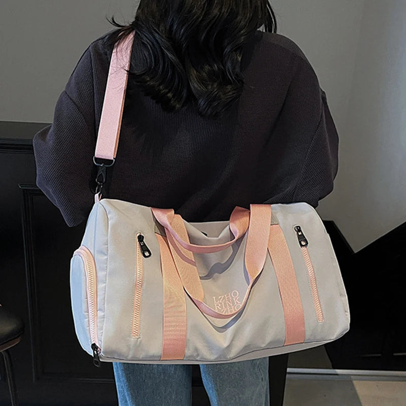 Fashion Travel Bags For Women Large Capacity Men's Sports bag Waterproof Weekend Sac Voyage Female Messenger Bag Dry And Wet