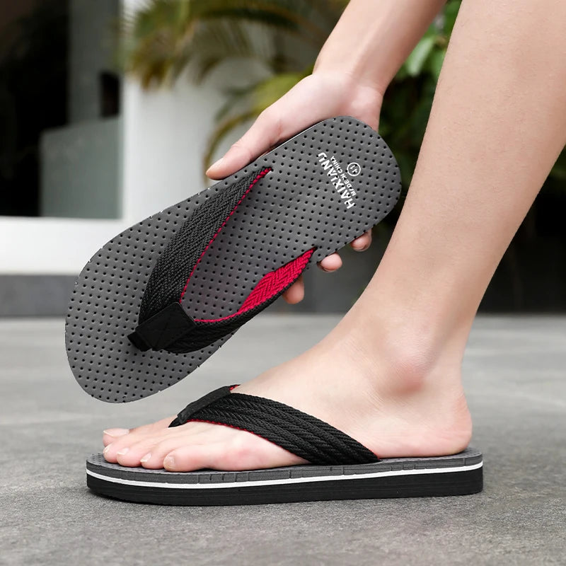 New Sandals Shoes Men Summer Men Flip Flops High Quality Beach Sandals Anti-slip Zapatos Hombre Casual Shoes 2025 Man Slippers