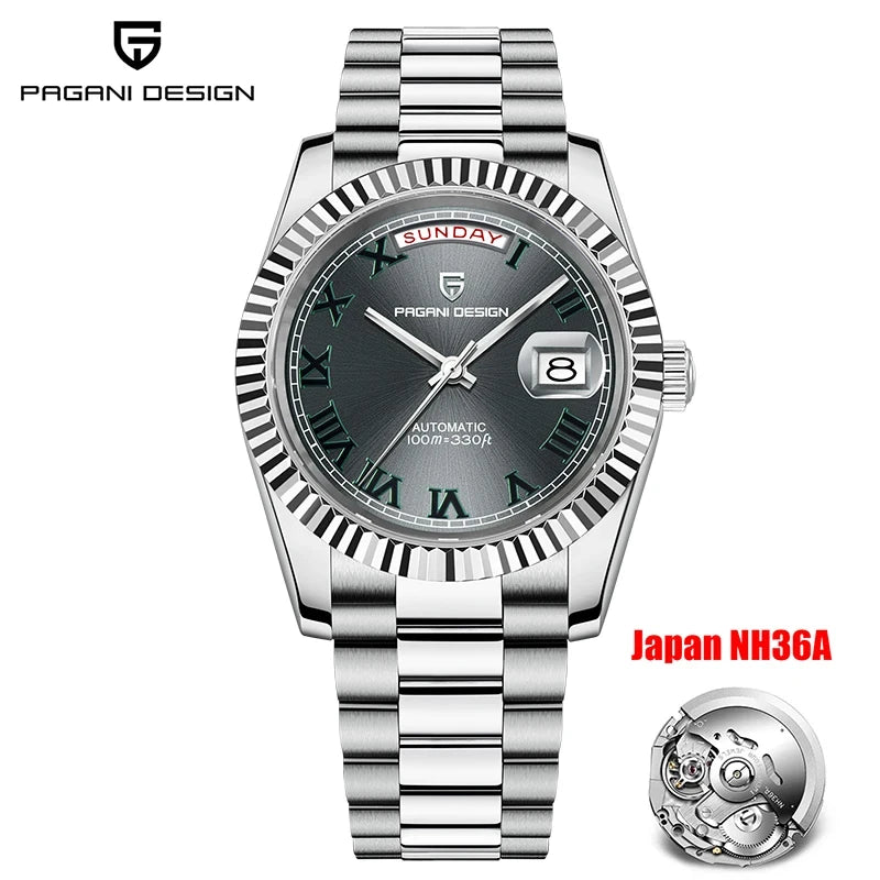 PAGANI DESIGN DD40 Men's Watches Rose Gold Luxury NH36A Mechanical Wristwatches Automatic Watch For Men Waterproof Sports Clock