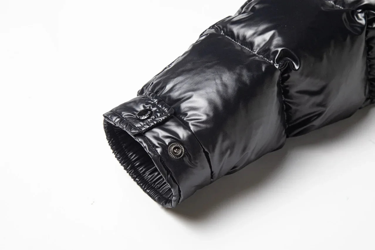 White Duck Down Jackets Winter Hooded Shiny Down Coats Mens Casual High Quality Outdoor Windproof Parka Thicken Warm Puffer Tops