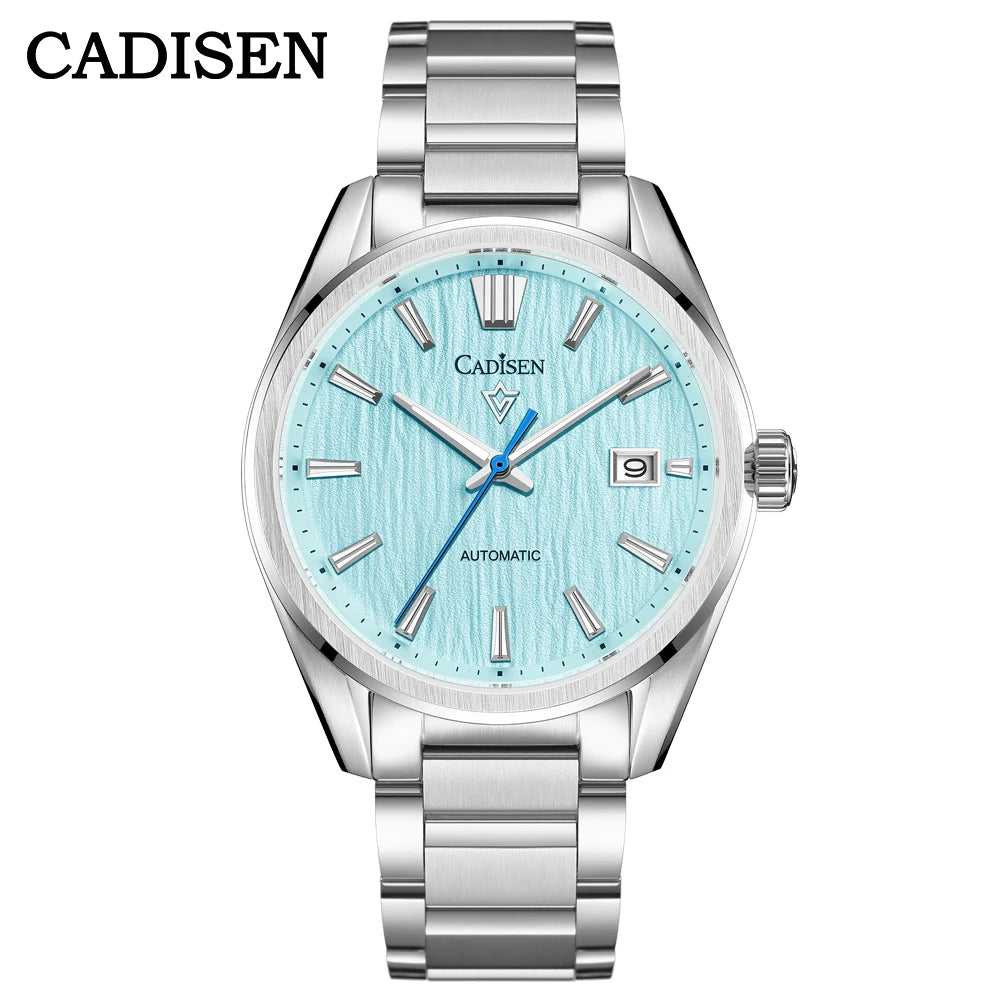 CADISEN 2024 New Luxury Men Mechanical Wristwatches 10Bar Waterproof Japanese NH35 Movement Automatic Watch Steel Watch for Men